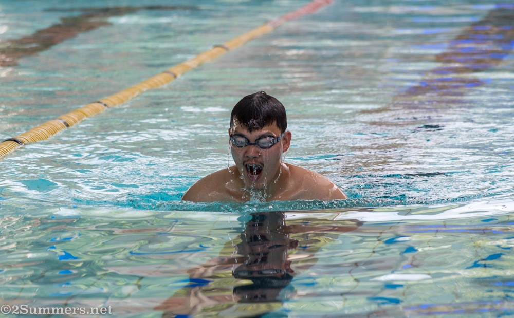 Linden swimming training